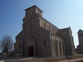 The church in Saint-Martin-Belle-Roche