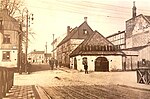 Spruthuset på Hamngatan 11, före 1912, då det revs