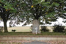 Stèle du 16 juin 1940, rue du 8ème Régiment de Tirailleurs Tunisiens, Boisville-la-Saint-Père, Eure-et-Loir, France.