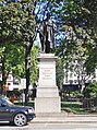 Statue of William Pitt the Younger at the south side of Hanover Square.