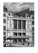 Le théâtre des Nouveautés vers 1827.