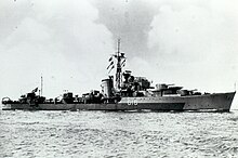 HNLMS Tjerk Hiddes, a British built N-class destroyer, laid down on 22 May 1940 and transferred to the Royal Netherlands Navy