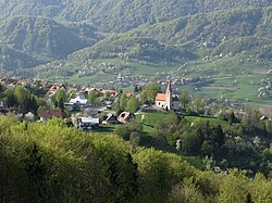 Village of Turje with Saint Stephen's Church