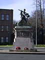 Cambridge War Memorial in its previous position, in 2007