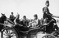 Mehmed V and Enver Pasha hosting Wilhelm II in Constantinople during World War I.
