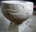 Engravings on the baptismal font