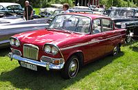 1964 Humber Sceptre. Unlike the Hillman and Singer versions, the Sceptre retained the panoramic wrap-around rear window throughout its life