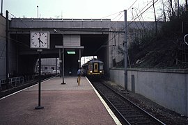 La gare en 1984.