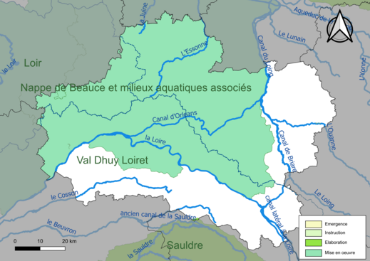 Carte des SAGE au 17 juin 2022.