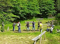 Tiro de campo nórdico em Arendal, Noruega em 2007.