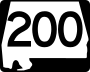 State Route 200 marker