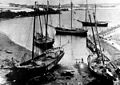 Bateaux à Waterside vers 1930.