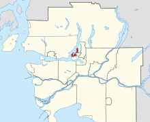 Location of Belcarra in Metro Vancouver