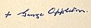 George Appleton's signature