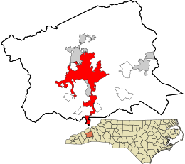 Location in Buncombe County and North Carolina