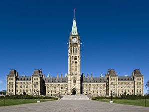 Centre Block of the Canadian Parliament Buildings, Ottawa, Canada: 1916–1920
