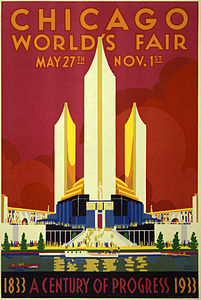 Century of Progress poster, by Weimer Pursell (edited by Jujutacular)