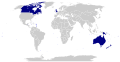 Commonwealth realm map with overseas territories.
