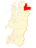 Map of the Commune of Lago Verde in Aisén Region