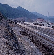 신설 개업 당시의 단양역 전경(1985년)