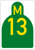 Metropolitan route M13 shield