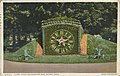 Floral clock in Water Works Park in Detroit, circa 1900s