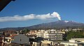 Vista dell'Etna fumante