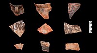 Huoshiliang pottery shards, Xichenyi culture, 2000-1600 BCE