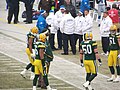 Nick Barnett (56), A. J. Hawk (50) and Brady Poppinga (51)