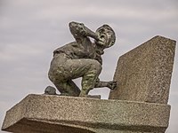 Statue in Harlingen, originally created in 1960 for a Bert Haanstra film, then donated to Harlingen[40]