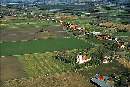 Kyrkan i landskapet.