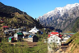 View of Kel village in the Neelam valley.