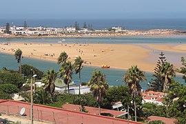 La ciudad de Oualidia con el clima mediterráneo oceánico