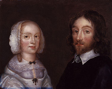Lady Dorothy Browne, née Mileham; Sir Thomas Browne, by Joan Carlile