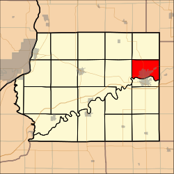 Location in Whiteside County