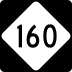 North Carolina Highway 160 marker