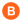 The letter B on an orange circle