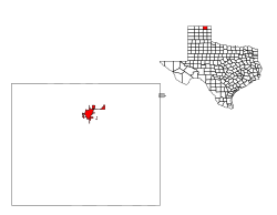 Location of Perryton, Texas