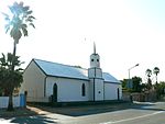 The church is a rectangular building and a good example of vernacular church architecture of the lat This Dutch Reformed Mission Church building dates from the year 1889 and was built under the supervision of the Rev. C. H. W. Schroder. The church is a typical example of the vernacular church architecture of the late 19th century. Type of site: Church Previous use: Religious : Church. Current use: Religious: Church.