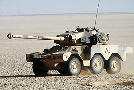 ERC-90 Sagaie pendant l'opération Daguet durant la guerre du Golfe (1990-1991).