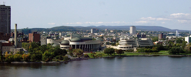 Panorama de Gatineau avec le Musée canadien des civilisations