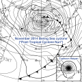 Image 10Comparison between extratropical and tropical cyclones on surface analysis (from Cyclone)