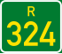 Regional route R324 shield