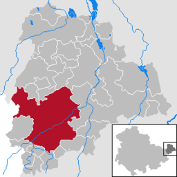 Läget för kommunen Schmölln i Landkreis Altenburger Land