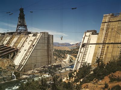 Construction of the Shasta Dam, by Russell Lee (edited by Chick Bowen)