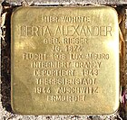 Stolperstein für Berta Alexander