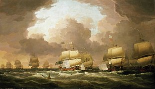 The Battle of Quiberon Bay by Dominic Serres, 1779