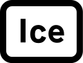 Plate used with "ice". may be varied to "snowdrifts"