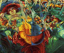 Risa, de Umberto Boccioni, 1916.