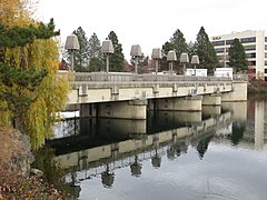 Diversion dam looking downstream